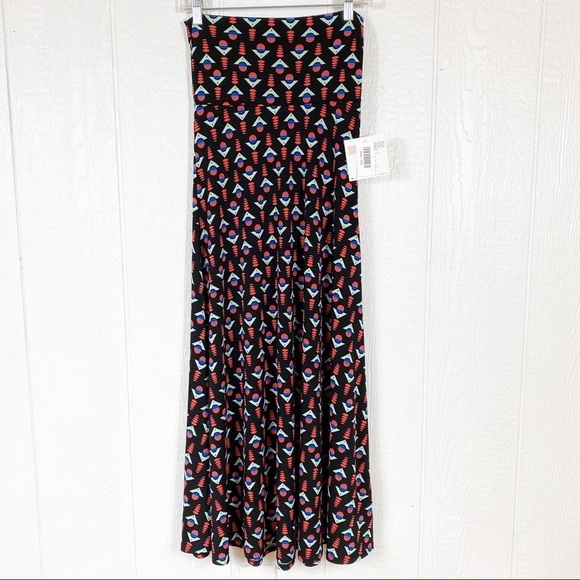 NEW LuLaRoe Geometric Print Maxi Skirt XXS - Picture 1 of 12